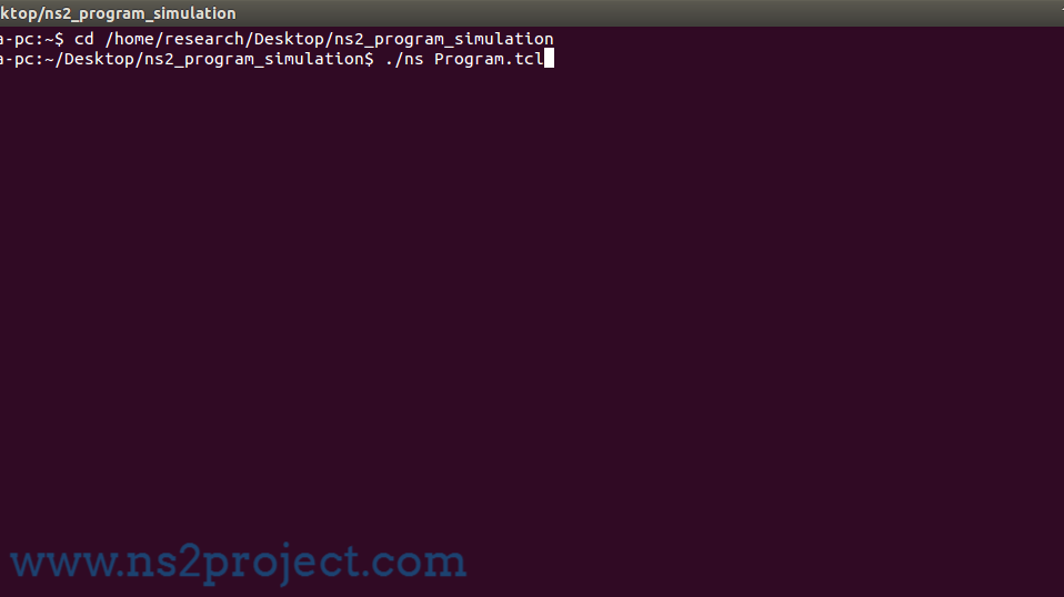 Execution of Ns2 Program in Ubuntu