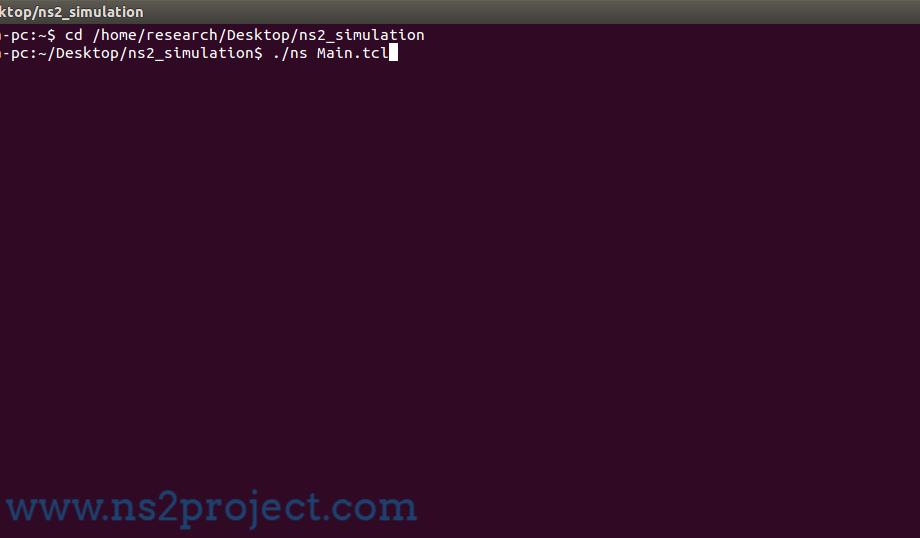 Run Ns2 Program in Ubuntu